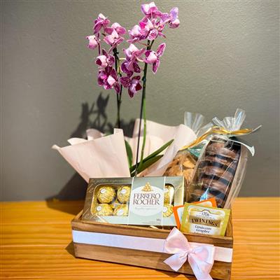 Imagem Presente com Orquídea
